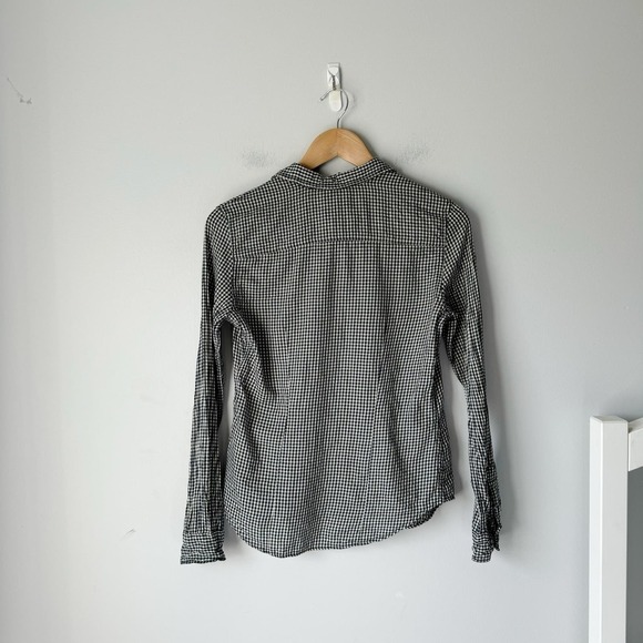 Ralph Lauren Denim Supply Blue Cream Micro Gingham Button Down Size Small - Picture 2 of 4